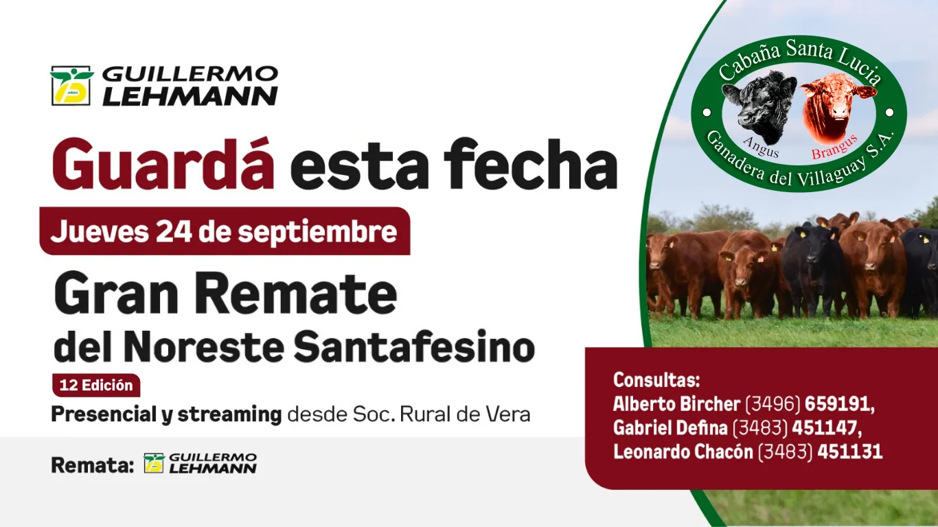 12º Gran Remate del Noreste Santafesino Cabaña Santa Lucia