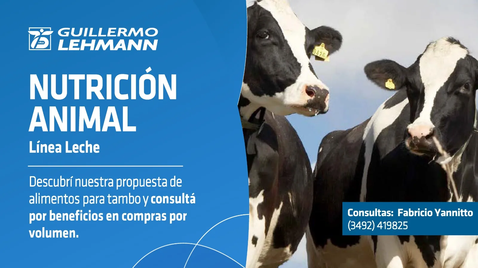 Linea Carne Cooperativa Guillemo Lehmann. Para reproductores raza carne