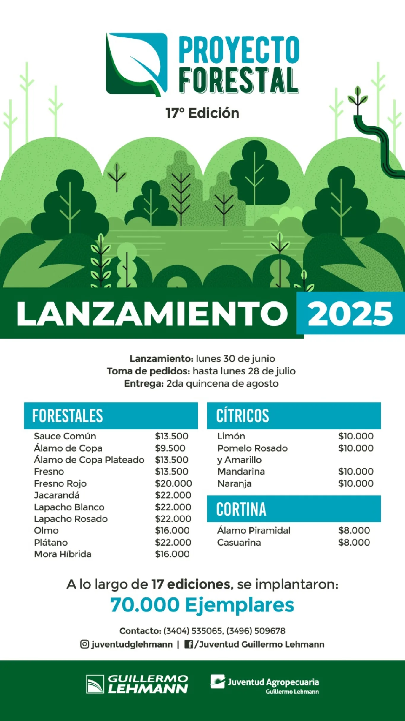 PROYECTO FORESTAL 2025: LA JUVENTUD DE LA LEHMANN LANZA UNA NUEVA EDICIÓN PARA SEGUIR SEMBRANDO FUTURO