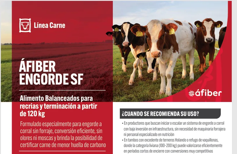 Áfiber Engorde SF, Línea Carne, La Lehmann