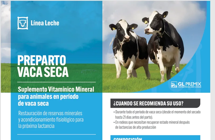 Preparto Vaca Seca — Línea Leche